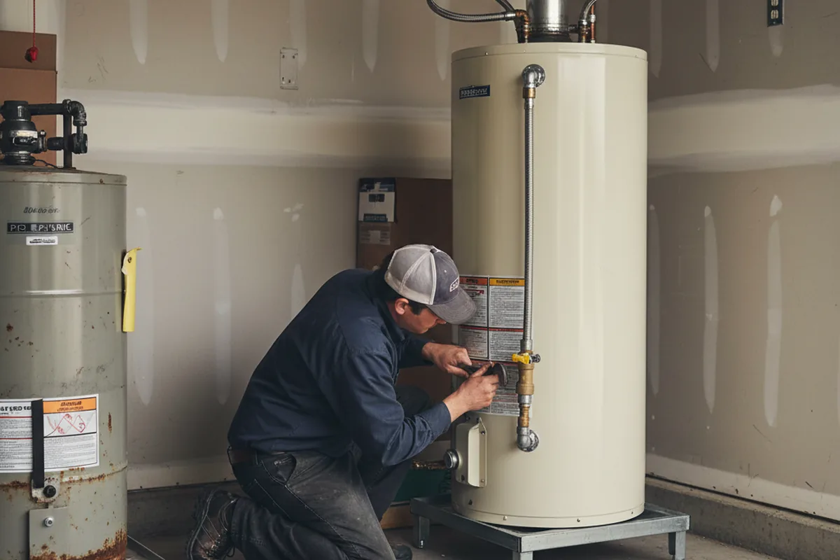 Water heater and shutoff valve replacement in Amelia Court House